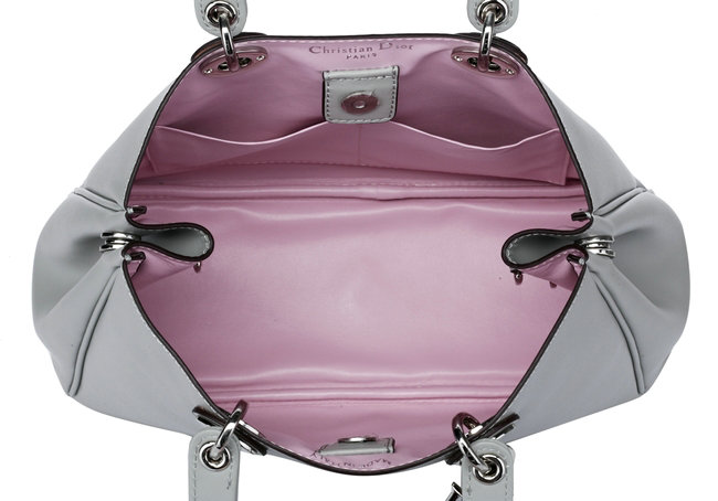 small Christian Dior diorissimo nappa leather bag 0902 grey